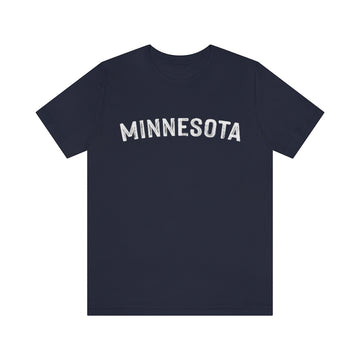 Buy navy Minnesota T-Shirt - Paint Text Unisex Minnesota Shirt