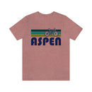 Aspen T-Shirt - Retro Mountain Bike Adult Unisex Aspen, Colorado T Shirt-19