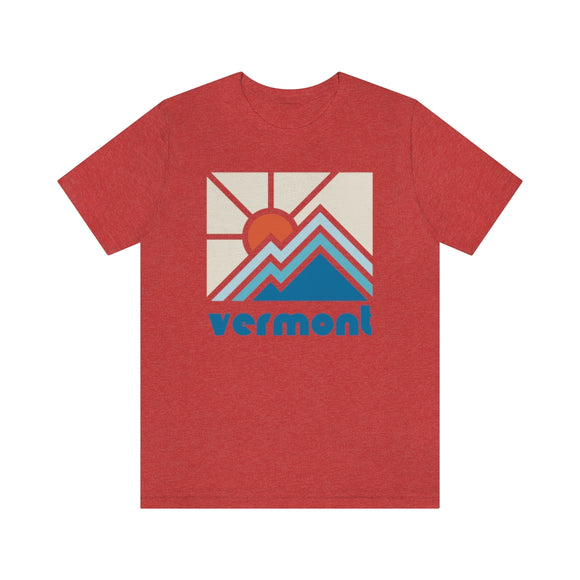 Vermont Shirt, Vermont Retro T-Shirt, Colorful Vermont tee, Vermont Mountain Shirt