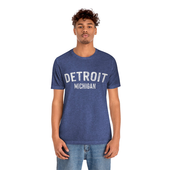 Detroit, Michigan Shirt - Paint Text Unisex Detroit T-Shirt