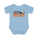 Moab Baby Bodysuit - Retro Mountain Moab, Utah Baby Bodysuit-1