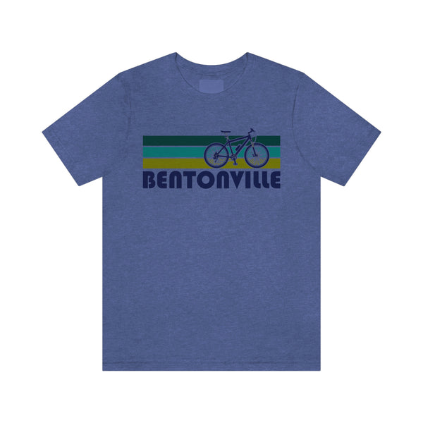 Bentonville T-Shirt - Retro Mountain Bike Adult Unisex Bentonville, Arkansas T Shirt