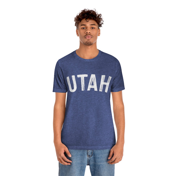 Utah T-Shirt - Paint Text Unisex Utah Shirt