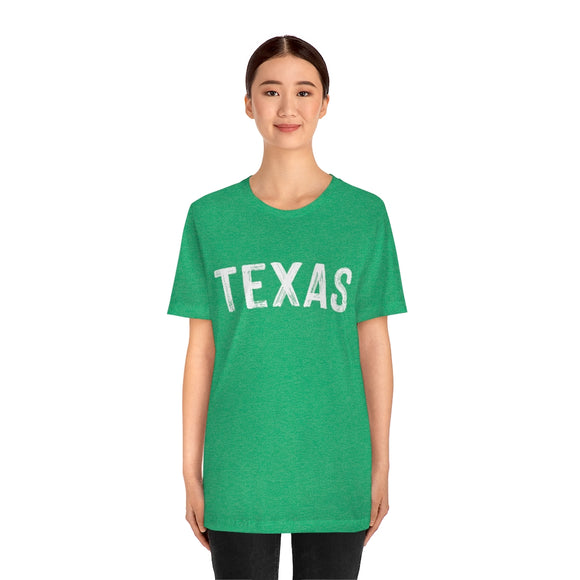 Texas T-Shirt - Paint Text Unisex Texas Shirt