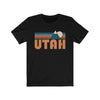 Utah T-Shirt - Retro Mountain Adult Unisex Utah T Shirt