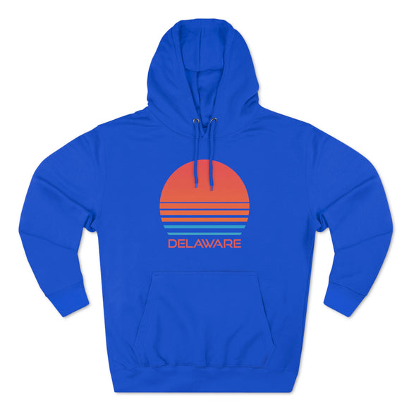Premium Delaware Hoodie - Retro 80s Unisex Sweatshirt