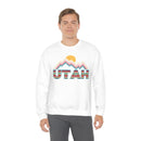 Utah Sweatshirt Mountain - Retro Unisex Mountain-4