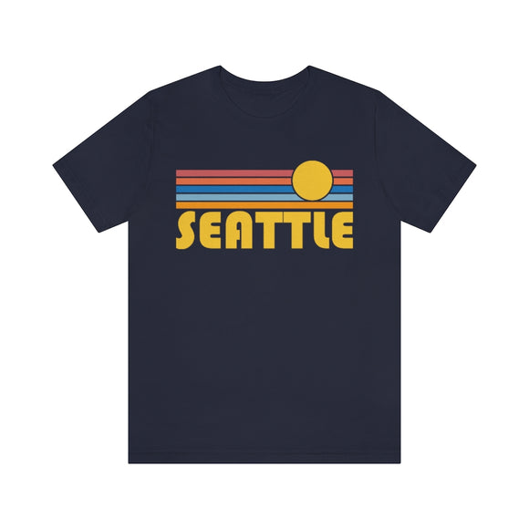 Seattle, Washington T-Shirt - Retro Sun Unisex Seattle T Shirt