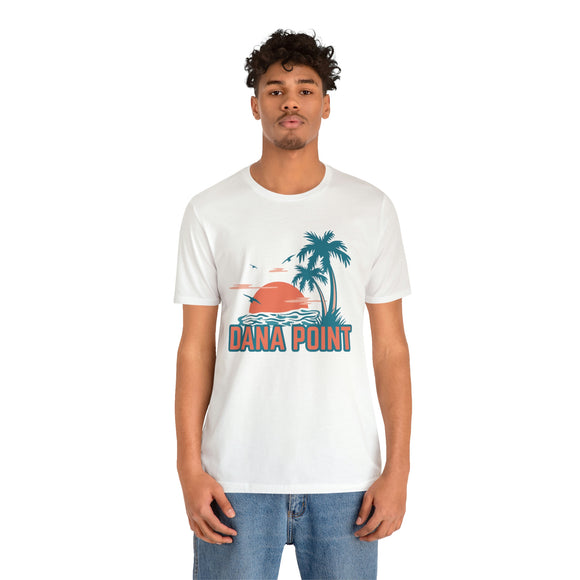 Dana Point, California T-Shirt - Retro Palm Tree & Beach Unisex Dana Point Shirt