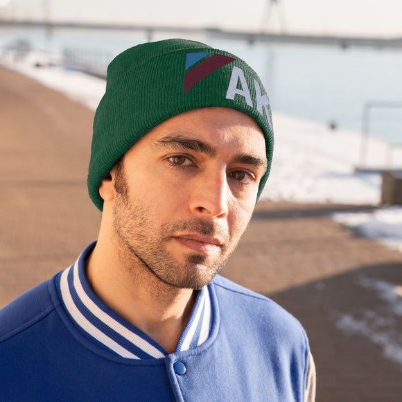 Alaska Beanie - Adult Embroidered Retro Alaska Knit Hat