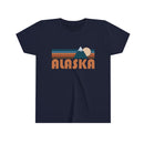 Alaska Youth T-Shirt - Retro Mountain Alaska Kid's TShirt-5