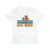 Del Mar, California T-Shirt - Retro Palm Tree Unisex Del Mar Shirt