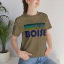 Boise T-Shirt - Retro Mountain Bike Adult Unisex Boise, Idaho T Shirt-33