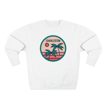 Premium Charleston, South Carolina Crewneck Sweatshirt - Retro Unisex Sweatshirt