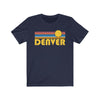 Denver, Colorado T-Shirt - Retro Sunrise Adult Unisex Denver T Shirt