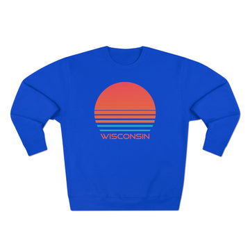 Buy royal-blue Premium Wisconsin Sweatshirt - Unisex Premium Crewneck Sweatshirt