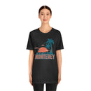 Monterey, California T-Shirt - Retro Palm Tree & Beach Unisex Monterey Shirt-51