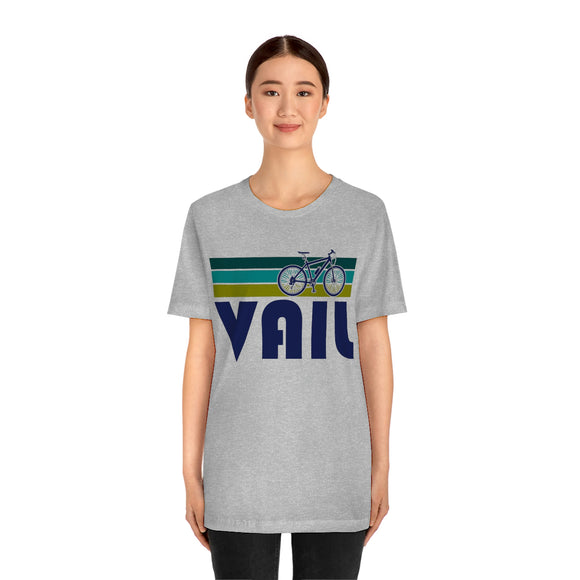 Vail T-Shirt - Retro Mountain Bike Adult Unisex Vail, Colorado T Shirt