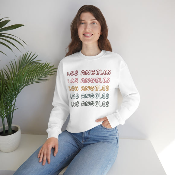 Los Angeles, California Sweatshirt - Retro Five Color Unisex