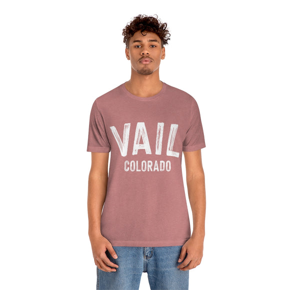 Vail, Colorado Shirt - Paint Text Unisex Vail T-Shirt