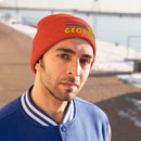 Georgia Beanie - Adult Embroidered Retro Sunset Georgia Knit Hat-8