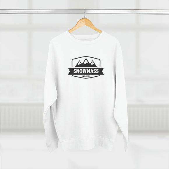 Premium Snowmass, Colorado Crewneck Sweatshirt - Retro Unisex Sweatshirt