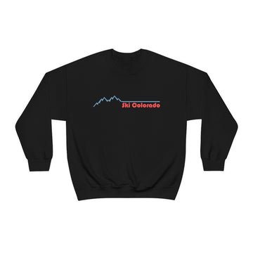 Buy black Ski Colorado Sweatshirt - Mountain Pulse Unisex