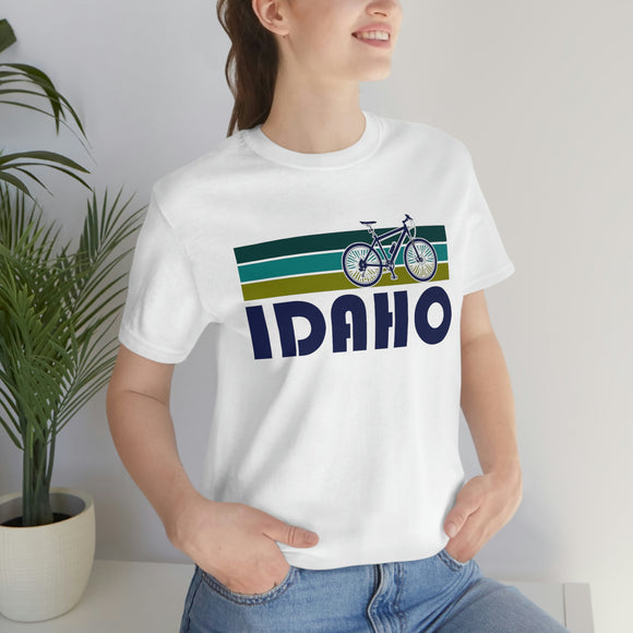 Idaho T-Shirt - Retro Mountain Bike Adult Unisex Idaho T Shirt