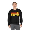Austin, Texas Sweatshirt - Retro Sunset Unisex-12
