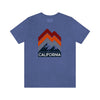 California T-Shirt - Retro Mountain Unisex California Shirt