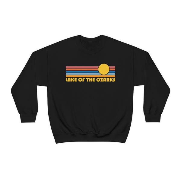 Lake of the Ozarks, Missouri Sweatshirt - Retro Sunrise Crewneck