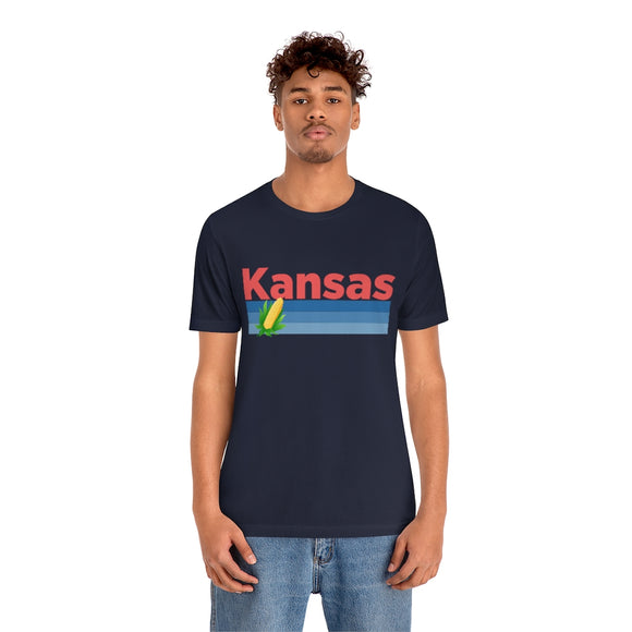 Kansas T-Shirt - Retro Corn Unisex Kansas Shirt