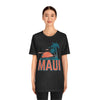 Maui, Hawaii T-Shirt - Retro Palm Tree & Beach Unisex Maui Shirt