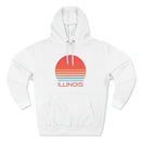 Premium Illinois Hoodie - Retro 80s Unisex Sweatshirt-2