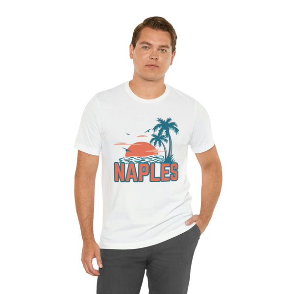 Naples, Florida T-Shirt - Retro Palm Tree & Beach Unisex Naples Shirt