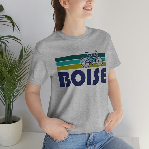 Boise T-Shirt - Retro Mountain Bike Adult Unisex Boise, Idaho T Shirt