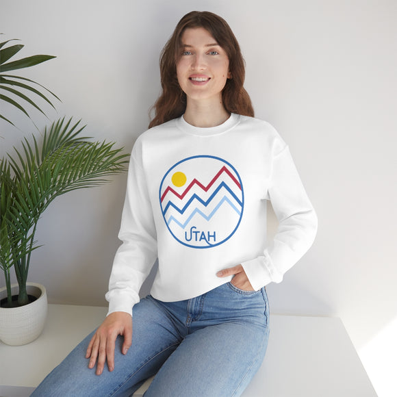 Utah Sweatshirt - Unisex Mountain Lines