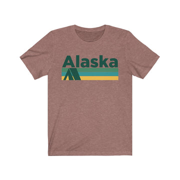 Alaska T-Shirt - Retro Camping Adult Unisex Alaska T Shirt