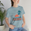 Encinitas, California T-Shirt - Retro Palm Tree & Beach Unisex Encinitas Shirt