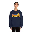 Atlanta, Georgia Crewneck Sweatshirt - Retro Sunset Unisex-26