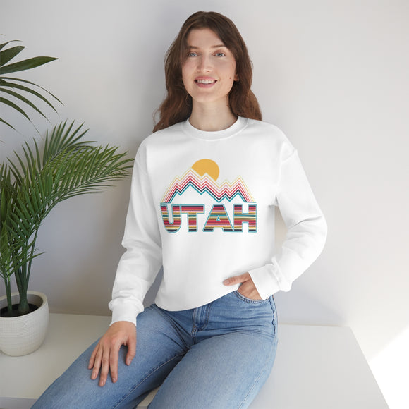 Utah Sweatshirt Mountain - Retro Unisex Mountain