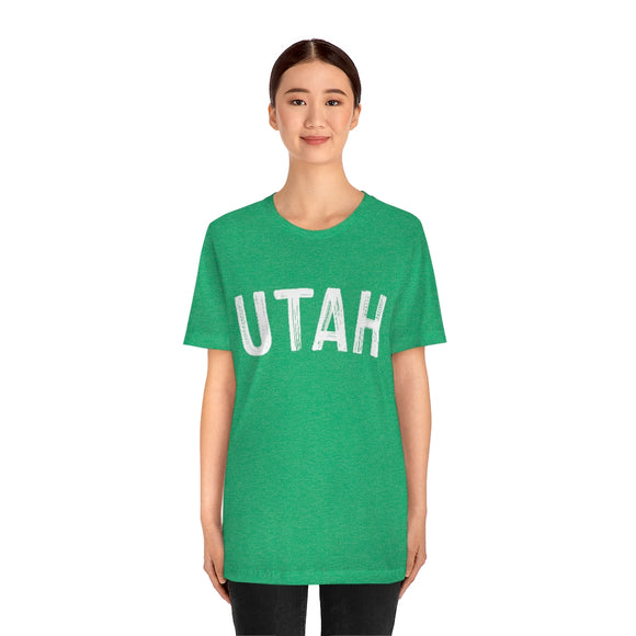 Utah T-Shirt - Paint Text Unisex Utah Shirt