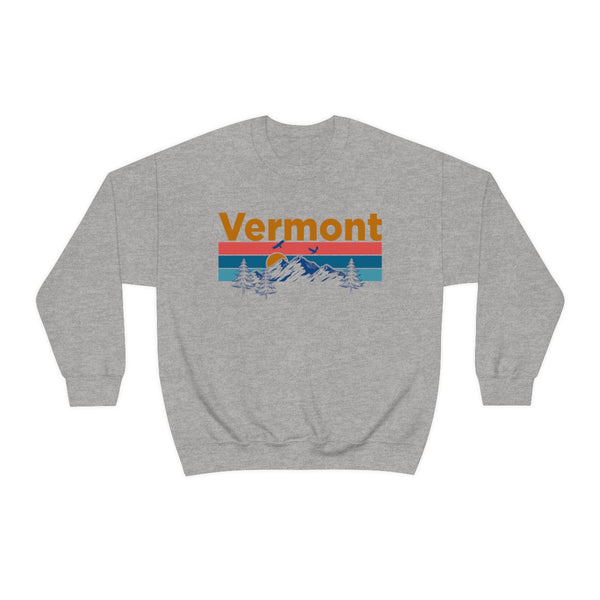 Vermont Sweatshirt - Mountain & Birds Unisex