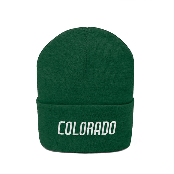 Colorado Beanie - Adult Embroidered Colorado Knit Hat