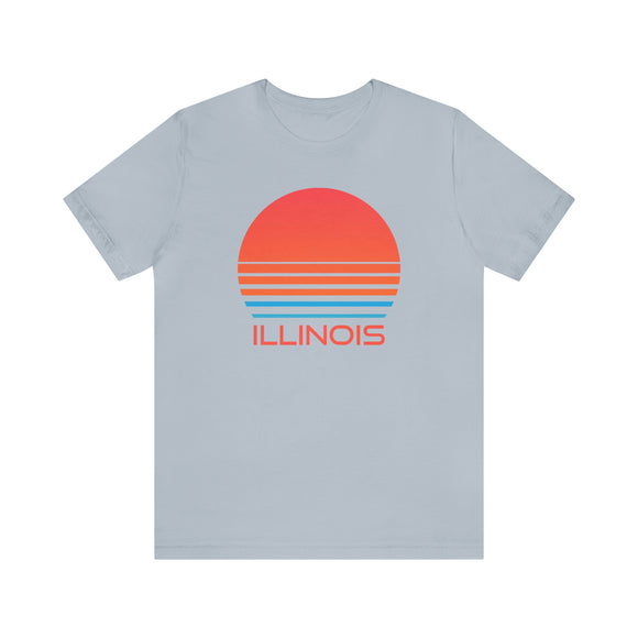 Illinois T-Shirt - Retro 80s Unisex Illinois Shirt