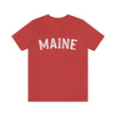 Maine T-Shirt - Paint Text Unisex Maine Shirt-1