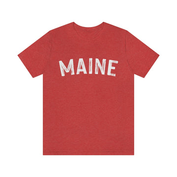 Maine T-Shirt - Paint Text Unisex Maine Shirt