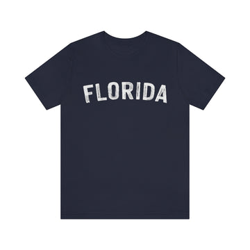 Buy navy Florida T-Shirt - Paint Text Unisex Florida Shirt