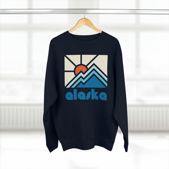 Premium Alaska Crewneck Sweatshirt - Retro Unisex Sweatshirt