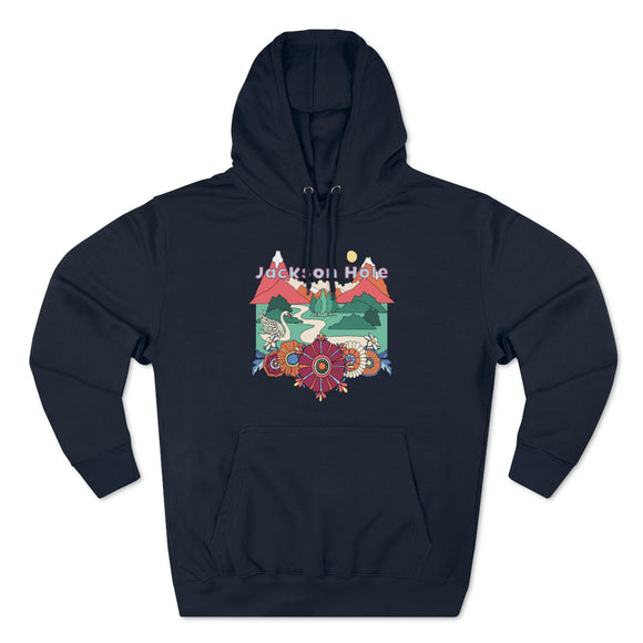 Premium Jackson Hole, Wyoming Hoodie - Boho Unisex Sweatshirt